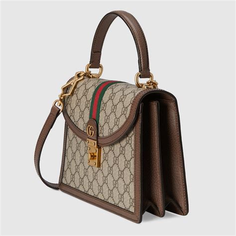 gucci gg supreme small top-handle bag|gucci supreme crossbody bag.